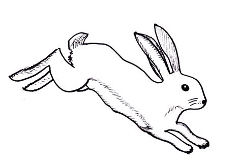 White Rabbit Drawing Free Download On Clipartmag