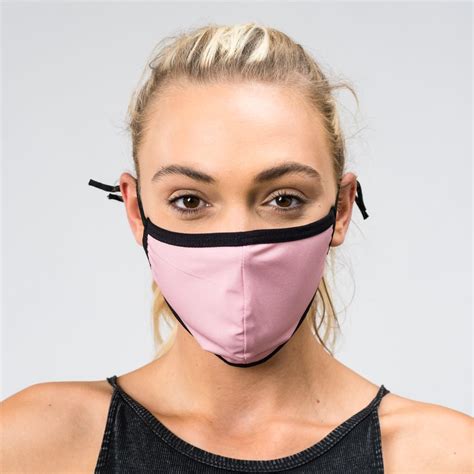 Light Pink Reusable Face Mask Funky Protective Face Masks