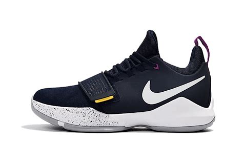 Nike Paul George Pg1 Ferocity The Bait Navy Blue Men Basketball Shoes 878628 417 Febbuy