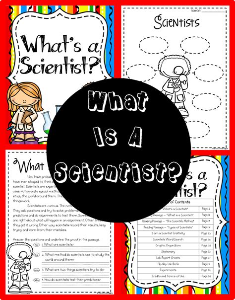 What Is A Scientist Beginning Of The Year Back To School Science
