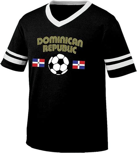 Amdesco Dominican Republic Soccerfootball And Flag Mens