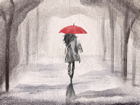 Walking In The Rain By Radostina Georgieva Rain Design Bag