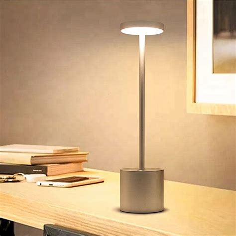 Led Table Lamp Modern Restaurant Dinner Light Usb Rechargeable Creative