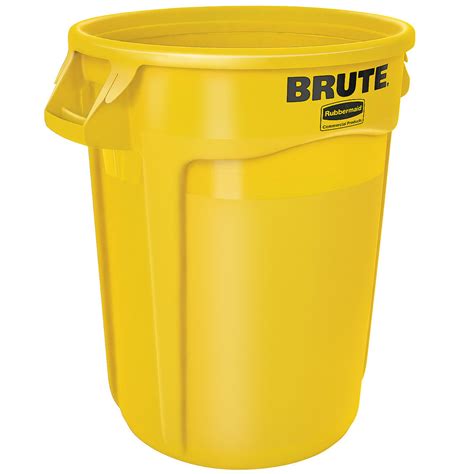 Rubbermaid Fg263200yel Brute 32 Gallon Yellow Trash Can