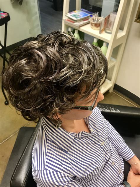 30 silver highlights on brown curly hair fashionblog
