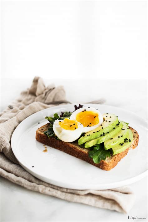 Remove the eggs and bring the water to a boil over high heat and immediately add meanwhile, spread still warm toast with butter to melt. Miso Avocado Toast with Soft Boiled Egg