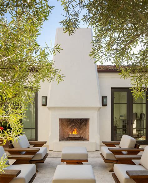 Outdoor Fireplace And Seating With Access Doors See Picture With Pool