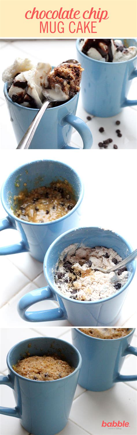 Repeat with remaining 3 cake layers. What better comfort food than this quick and easy mug cake that tastes just like chocolate chip ...