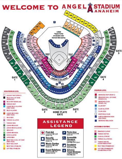 34 Angel Stadium Seat Map Maps Database Source