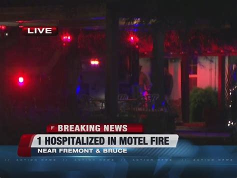 1 Hospitalized After Motel Fire On Fremont St