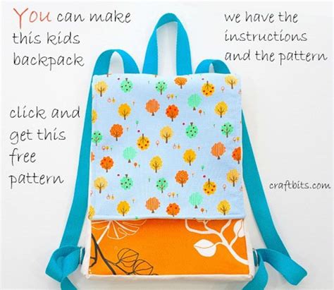 Make Your Own Kids Backpack Kids Backpack Pattern