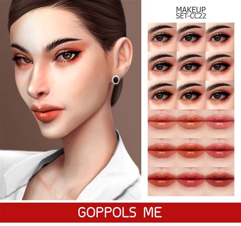 Makeup Cc Sims 4 Cc Makeup Gold Makeup Hair Makeup The Sims Sims