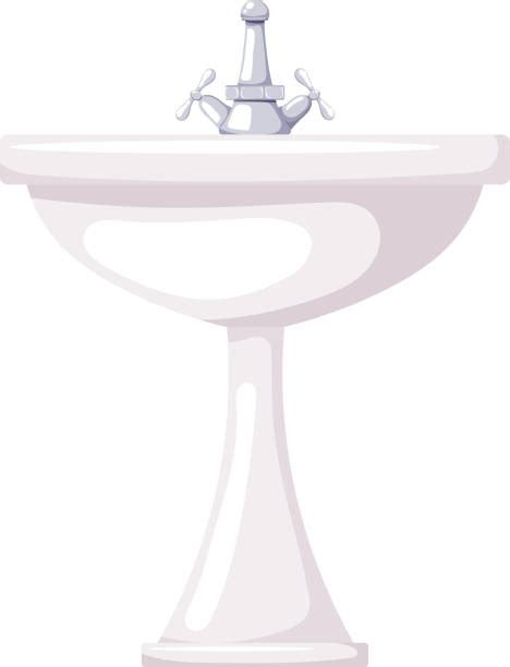 Cartoon Of The Fancy Bathroom Sinks Illustrations Royalty Free Vector