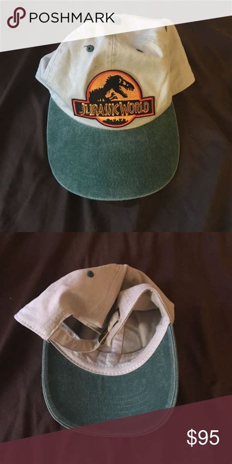 Vintage Jurassic Park Hat Khaki And Green Hats Jurassic Park