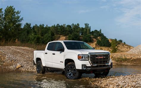 Download Wallpapers 2021 Gmc Canyon At4 Crew Cab Front View Exterior