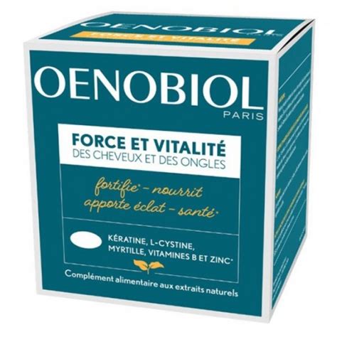 Oenobiol Force Et Vitalité Cheveux Et Ongles 180 Comprimés Pharmacie