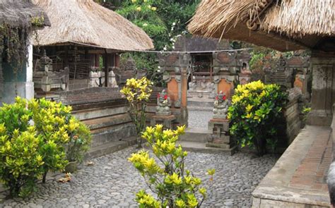 Balinese Traditional House Design Compound In Batuan Village Bali