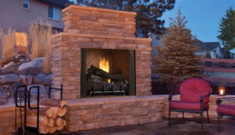 An outdoor gas fireplace creates a welcoming environment for your family and friends to gather around. Outdoor Vent Free Gas Firebox Superior Signature Series 50 ...