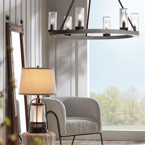 Modern Farmhouse Living Room Get The Look At Lamps Plus Modern