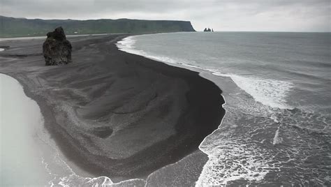 Dyrholaey A Black Volcanic Beach On The South Coast Of Iceland Europe