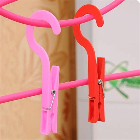6 piece laundry hooks plastic clothes pins dry drip hanging hanger clips in clothes pegs from