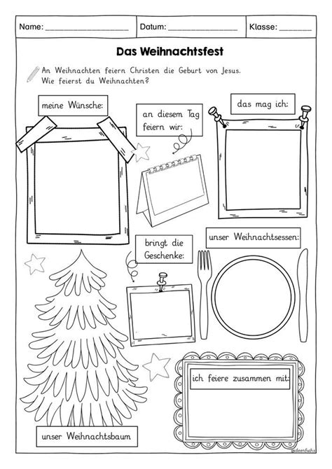 Steckbrief Weihnachten Unterrichtsmaterial Im Fach Ethik And Werte Und