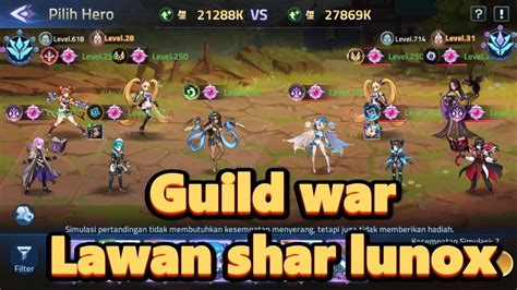 Line Up Guild War Lawan Shar Lunox September 2023 Mobile Legends