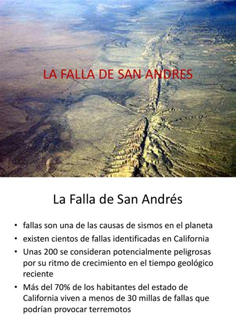 La Falla De San Andres Falla Geología Temblores Prueba Gratuita De 30 Días Scribd