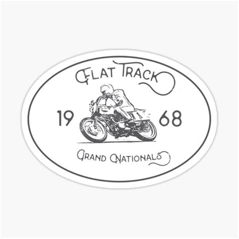Flat Track Stickers Redbubble