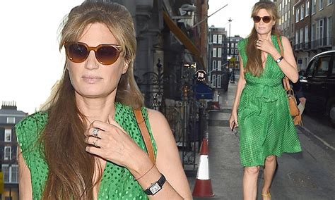 Jemima Goldsmith Put On A Glamorous Display As She Dines In London