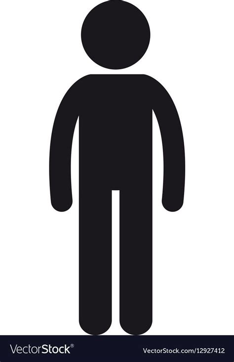 Man Stand Person Icon Pictograph Vector Image On Vectorstock Person