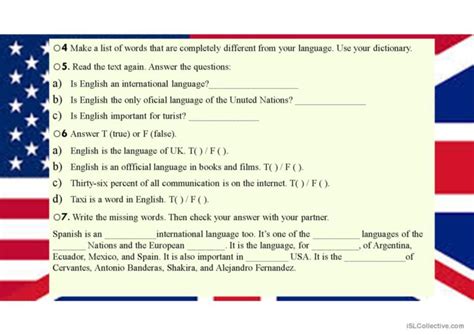 LANGUAGES General Readin English ESL Powerpoints