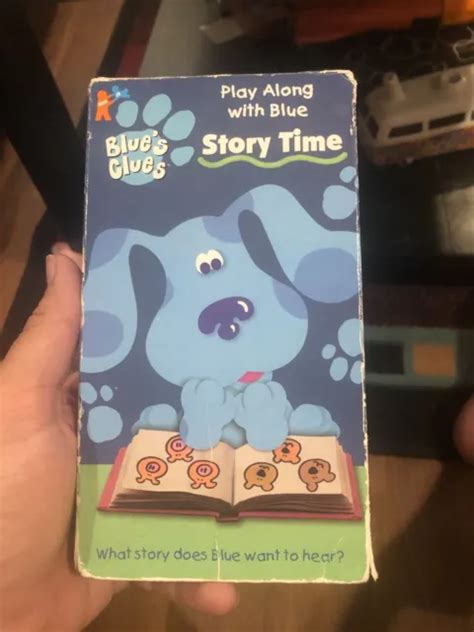 Vintage Blues Clues Play Along With Blue Story Time Vhs 1998 790