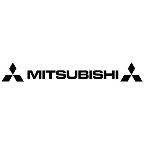 Frontscheibenaufkleber Mitsubishi Mit Logos