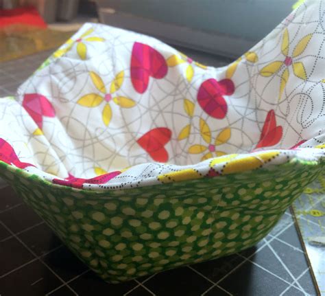 How To Make A Microwaveable Soup Bowl Pot Holder Fabric Bowls Pot