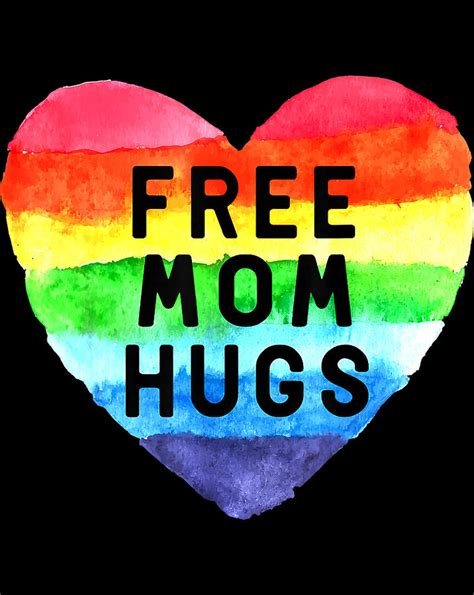 Free Mom Hugs LGBT Flag Gay Lesbian Pride Parades Rainbow Png Digital