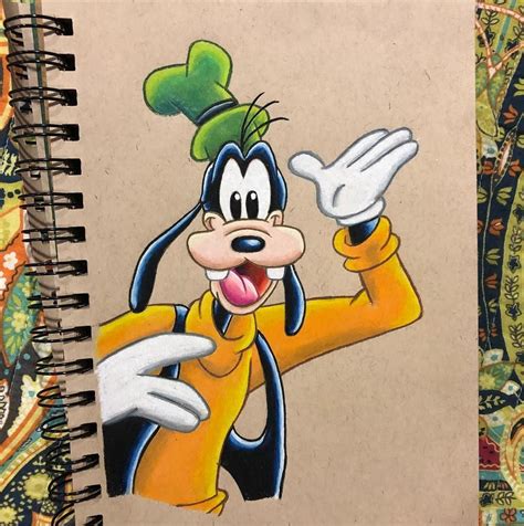 Goofy Disney Character Drawings