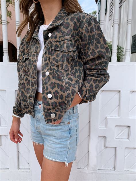 Our Wild Thoughts Leopard Denim Jacket Will Be The Cutest Fall Jacket
