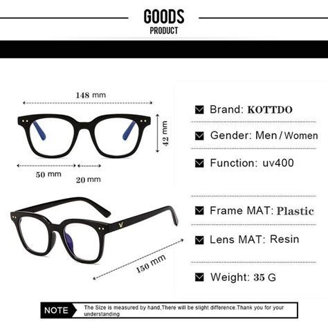 Kottdo Vintage Square Anti Blue Light Glasses Frame Women Classic Optical Eye Glasses Frames For