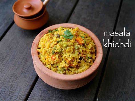 Masala Khichdi Recipe Vegetable Khichdi Moong Dal Masala Khichdi