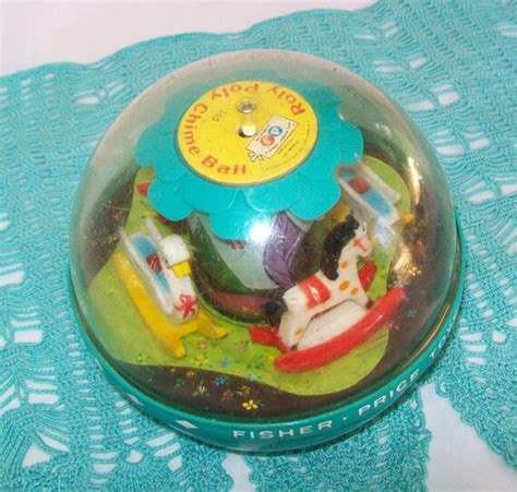 1960s Vintage Toys Fisher Price Roly Poly Ball With Chime