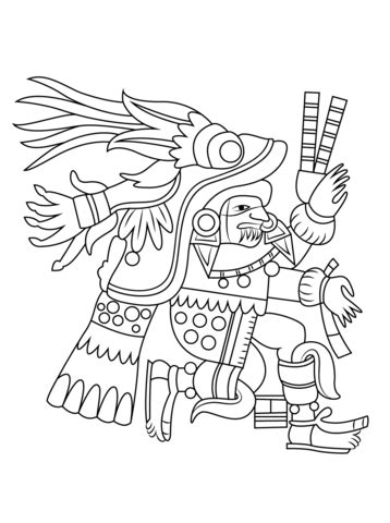 Ver más ideas sobre quetzalcoatl anime, anime, dibujos de anime. Dibujo de Chantico Diosa Azteca del Fuego para colorear ...