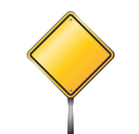 Blank Road Sign Png Yellow Street Sign Png Clipart Full Size