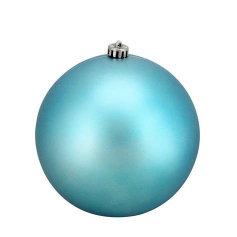 Northlight 8 Shatterproof Matte Christmas Ball Ornament Blue