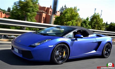 Matte Blue Lamborghini Gallardo Spyder By Cayuela Photography Gtspirit