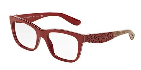 Dolce And Gabbana Dg3239f Mamas Brocade Asian Fit 2999 Eyeglasses In Red