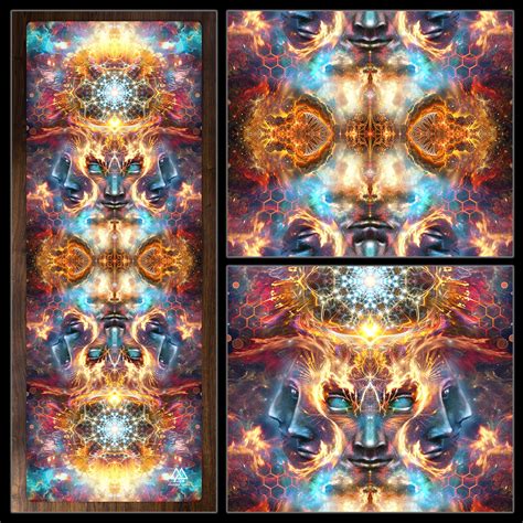 Dmt God Head Yoga Mat Visionary Art Psychedelic Fractal Etsy