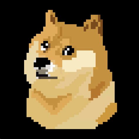 Doge Pixel Art 8 Bit Illustrator File Ai Svg Png Files Etsy