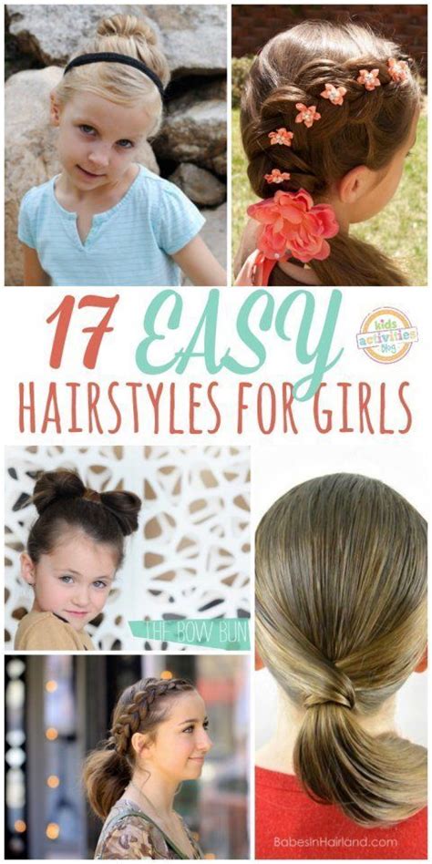 17 Lazy Hairstyle Ideas For Girls That Are Actually Easy To Do Kids