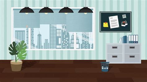 Business Office Fresh Cartoon Background Design In 2020 Background